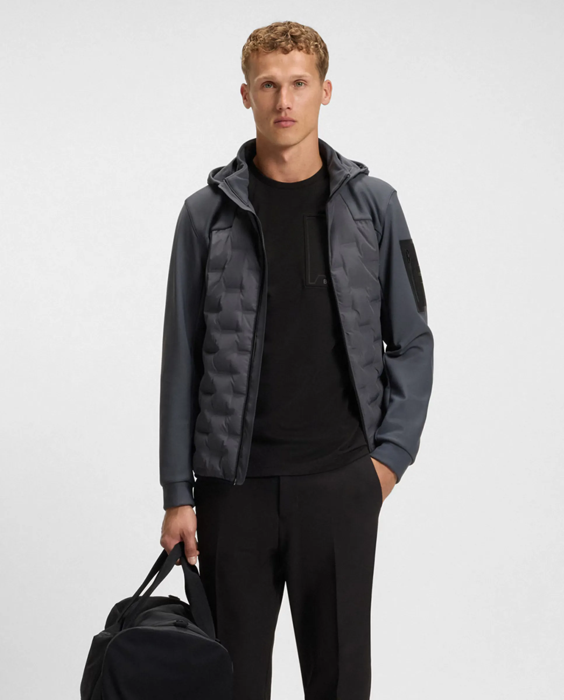 Мужская спортивная футболка с коротким рукавом больших размеров Boss, черный
Мужская спортивная футболка с коротким рукавом больших размеров Boss, черный