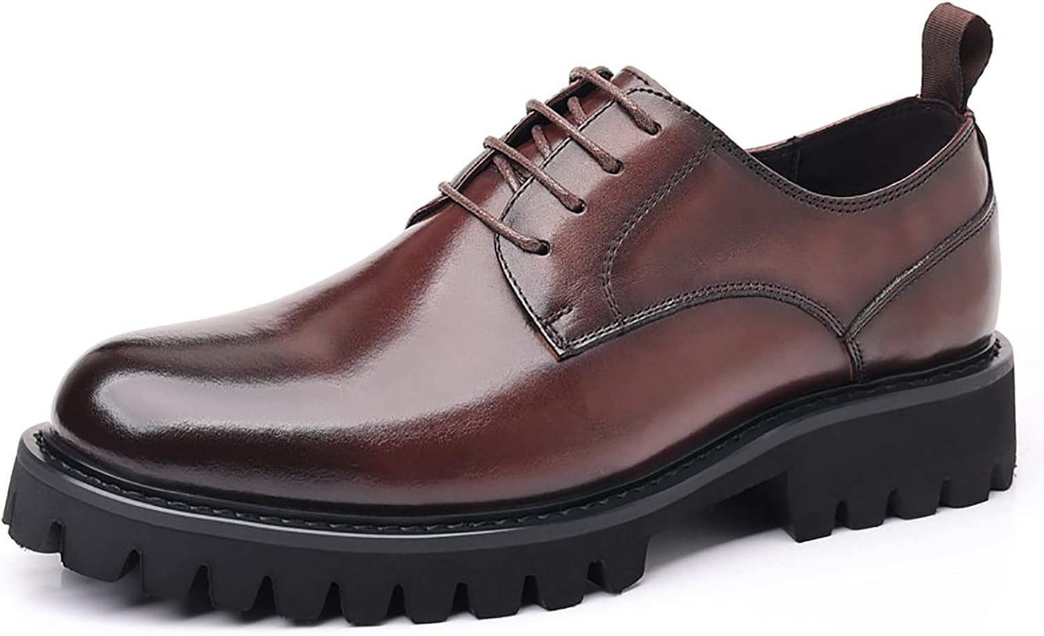 Мужские классические туфли-оксфорды на шнуровке из натуральной кожи с платформой, противоскользящей подошвой, удобные с закругленным носком для официального бизнес-офиса Lvomu, коричневый
Мужские классические туфли-оксфорды на шнуровке из натуральной кожи с платформой, противоскользящей подошвой, удобные с закругленным носком для официального бизнес-офиса Lvomu, коричневый