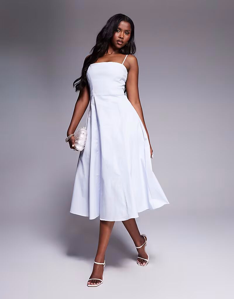 Сарафан-миди House of CB Dolly из эластичного хлопка А-силуэта нежно-голубого цвета
Сарафан-миди House of CB Dolly из эластичного хлопка А-силуэта нежно-голубого цвета