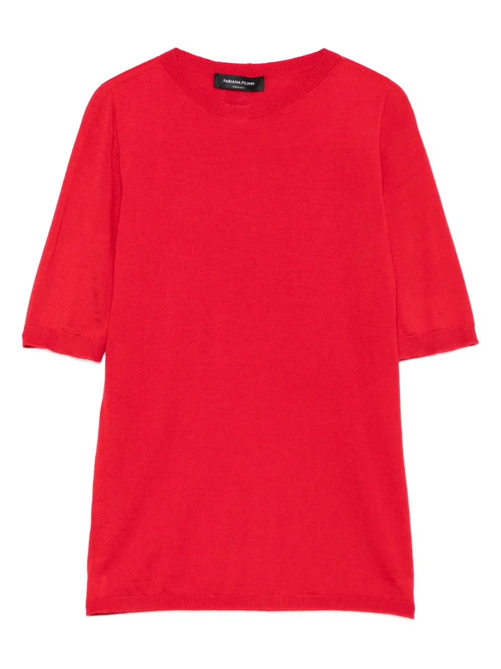 Футболка с круглым вырезом и короткими рукавами Fabiana Filippi, красный
Футболка с круглым вырезом и короткими рукавами Fabiana Filippi, красный