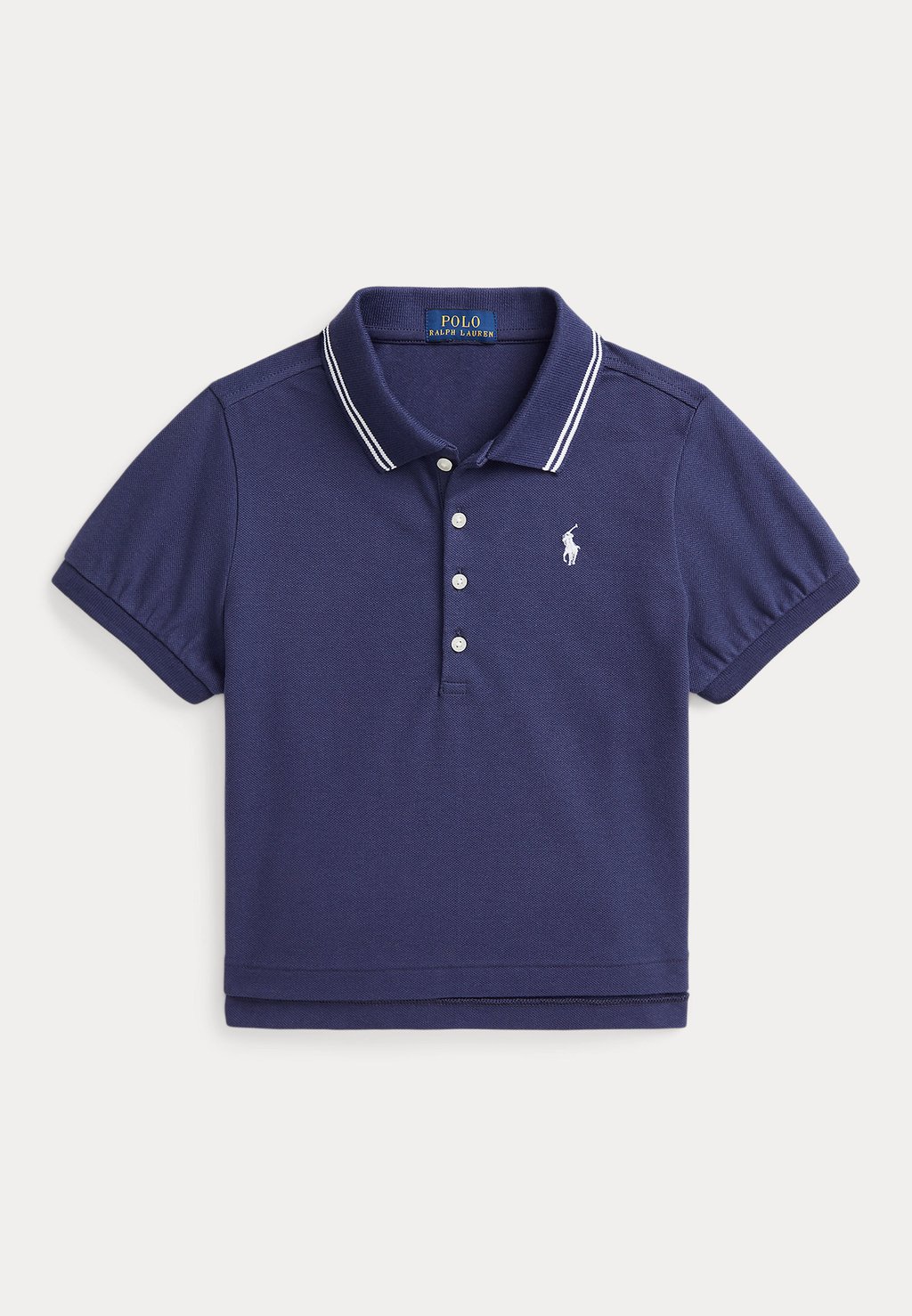 Поло STRETCH MESH CROP POLO SHIRT Polo Ralph Lauren, темно-синий 
Поло STRETCH MESH CROP POLO SHIRT Polo Ralph Lauren, темно-синий