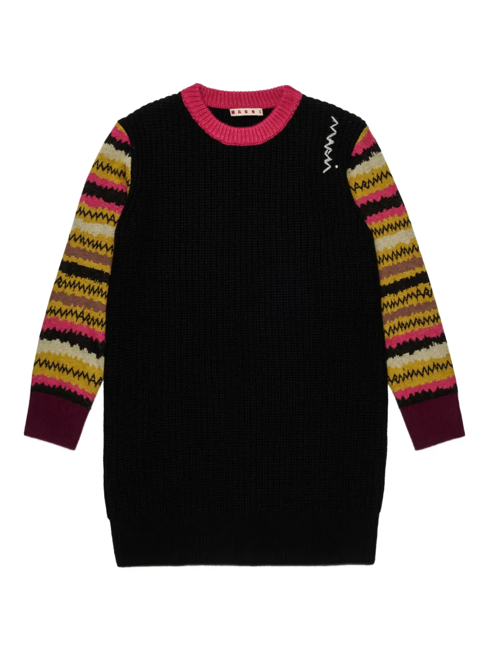 Платье с вышитым логотипом Marni Kids, черный
Платье с вышитым логотипом Marni Kids, черный