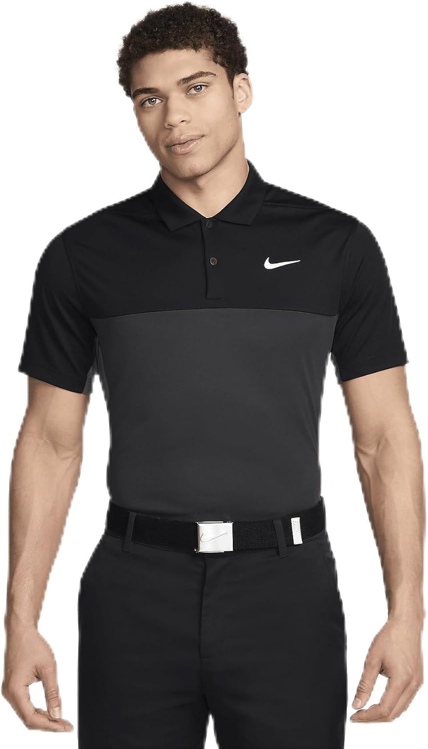 Мужская футболка-поло для гольфа Nike Dri-FIT Victory (сезонные и лимитированные цвета), Black | Dark Grey | White
Мужская футболка-поло для гольфа Nike Dri-FIT Victory (сезонные и лимитированные цвета), Black | Dark Grey | White