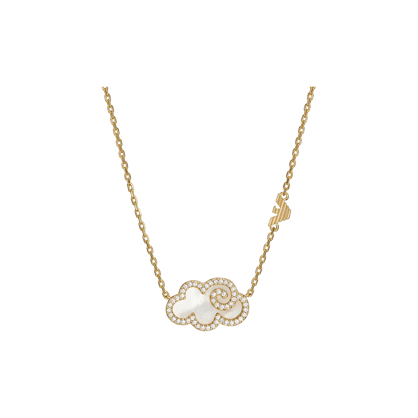 Золотистый латунный кулон на цепочке EMPORIO ARMANI
Золотистый латунный кулон на цепочке EMPORIO ARMANI