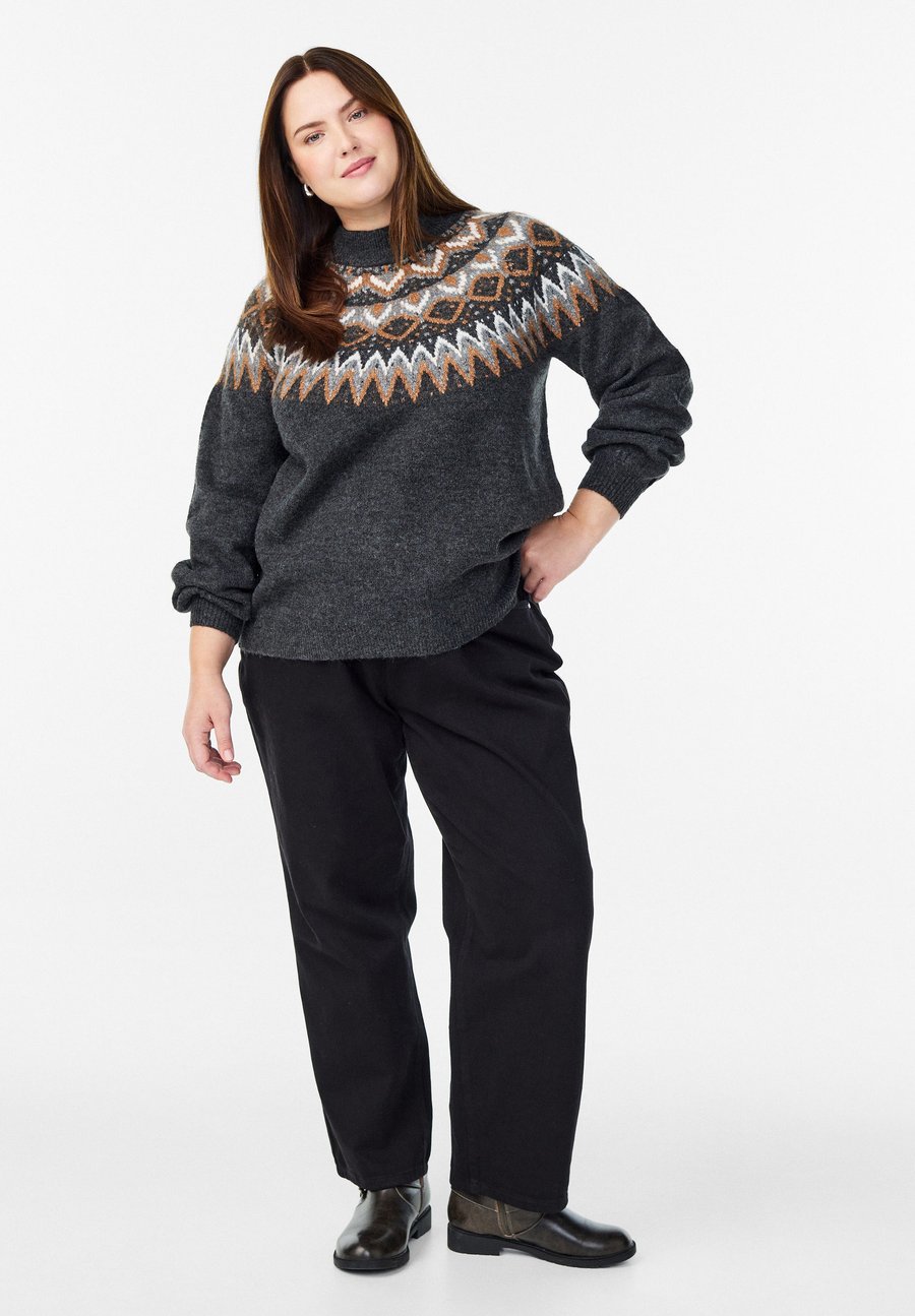 Джемпер Zizzi Jumper, Dark Grey Mel Comb/Mottled Dark Grey
Джемпер Zizzi Jumper, Dark Grey Mel Comb/Mottled Dark Grey