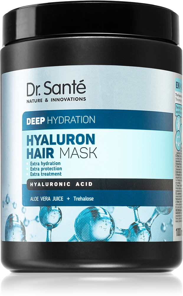 Маска для глубокого увлажнения с гиалуроном для сухих волос Dr. Santé, 1000 мл
Маска для глубокого увлажнения с гиалуроном для сухих волос Dr. Santé, 1000 мл