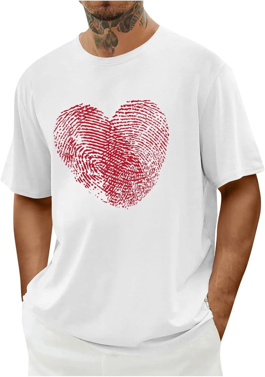 Футболка с отпечатком сердца на День святого Валентина Zeiyignr
Футболка с отпечатком сердца на День святого Валентина Zeiyignr