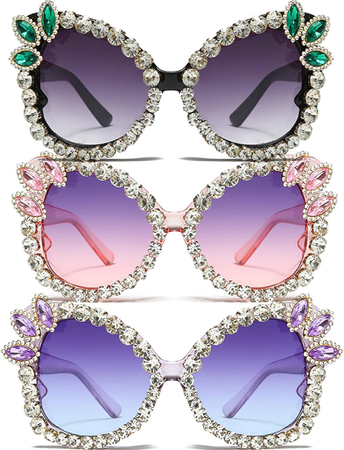 Солнцезащитные очки в форме бабочки для женщин и мужчин, винтажные, с бриллиантами и стразами, в стиле ретро, для рейв-вечеринок, Хэллоуина, с защитой от ультрафиолета UV400 mincl, 3pcs-black&pink&purple
Солнцезащитные очки в форме бабочки для женщин и мужчин, винтажные, с бриллиантами и стразами, в стиле ретро, для рейв-вечеринок, Хэллоуина, с защитой от ультрафиолета UV400 mincl, 3pcs-black&pink&purple