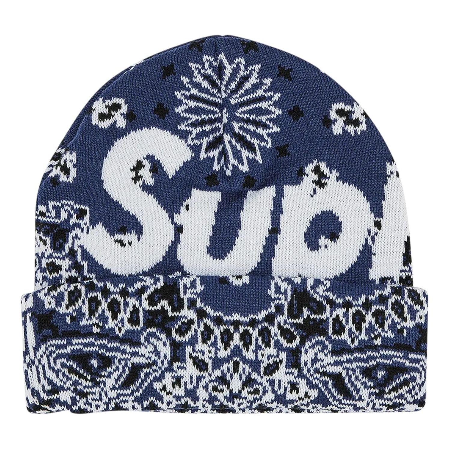 Шапка Supreme Bandana Big Logo Beanie 'Navy'
Шапка Supreme Bandana Big Logo Beanie 'Navy'
