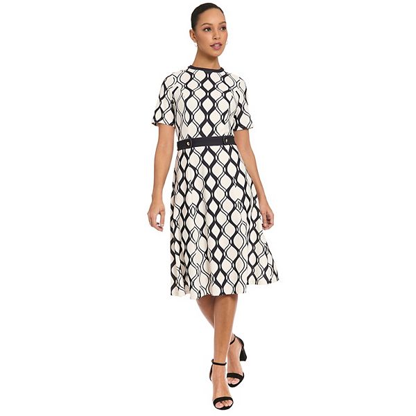 Женское платье с боковыми разрезами London Times, Ivory Black
Женское платье с боковыми разрезами London Times, Ivory Black