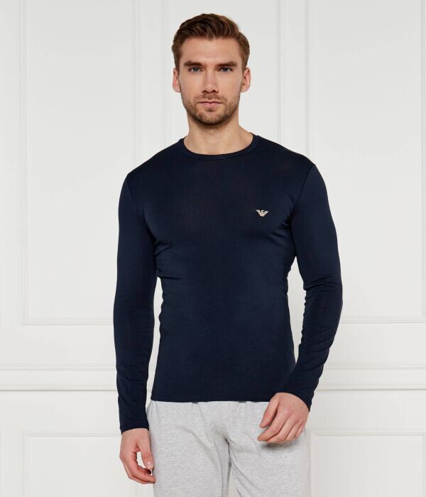 Лонгслив мужской Emporio Armani облегающего кроя однотонный, синий
Лонгслив мужской Emporio Armani облегающего кроя однотонный, синий