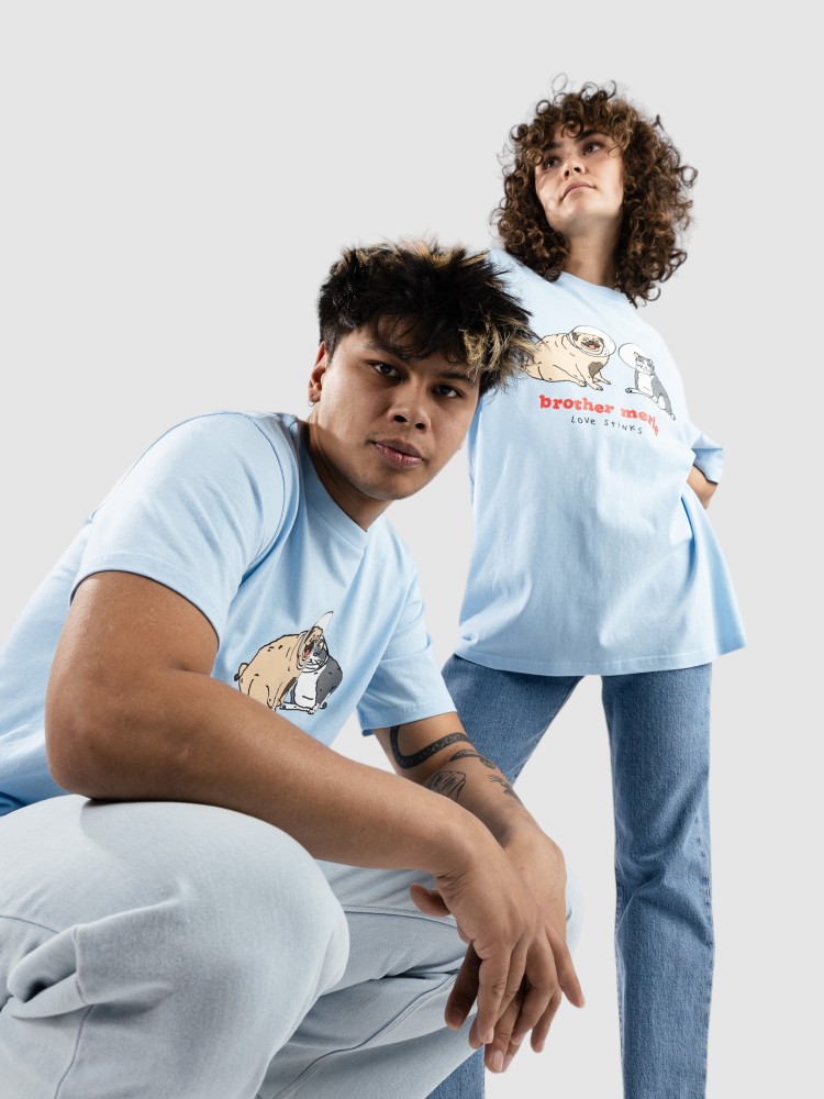 Футболка Brother Merle Love Stinks T-Shirt, light blue, Синий, Футболка Brother Merle Love Stinks T-Shirt, light blue
Футболка Brother Merle Love Stinks T-Shirt, light blue, Синий, Футболка Brother Merle Love Stinks T-Shirt, light blue