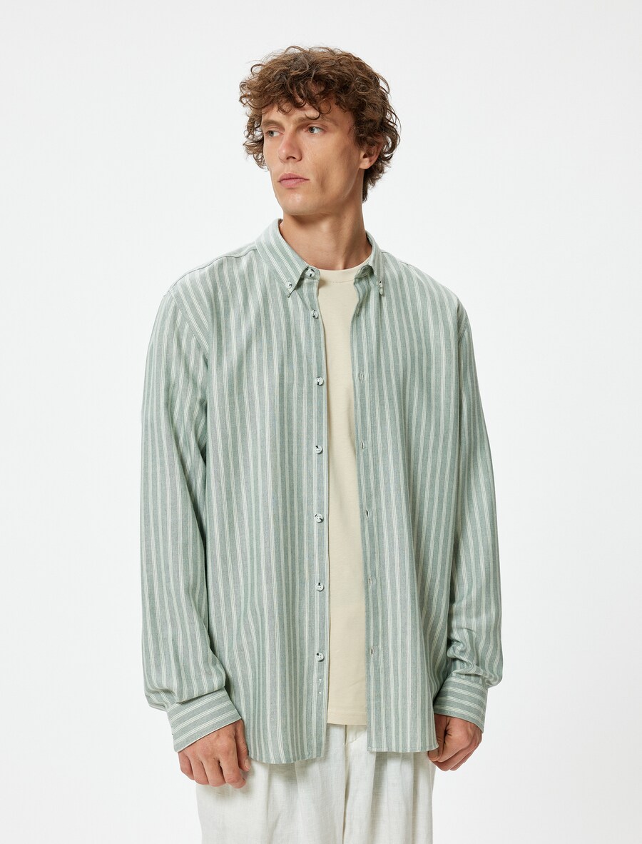 Рубашка обычного кроя на пуговицах Koton, пастельный зеленый
Рубашка обычного кроя на пуговицах Koton, пастельный зеленый
