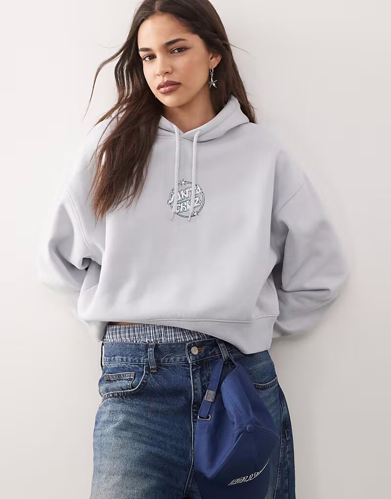 Укороченная толстовка с капюшоном Santa Cruz Offshore Dot светло-голубого цвета
Укороченная толстовка с капюшоном Santa Cruz Offshore Dot светло-голубого цвета