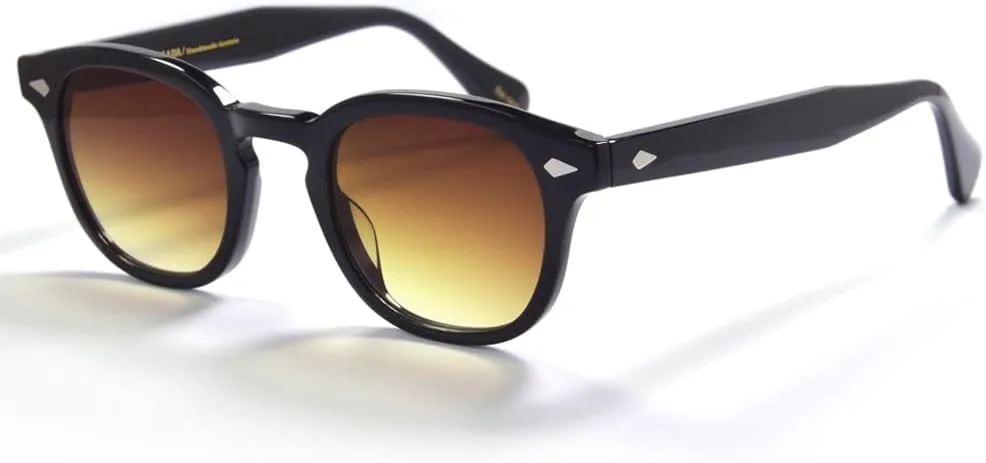 Мужские ретро-солнцезащитные очки из ацетата круглой формы в стиле Джонни Деппа с поляризованными линзами. Яркие очки EAREADA, Black Frame/Brown Fade Lens
Мужские ретро-солнцезащитные очки из ацетата круглой формы в стиле Джонни Деппа с поляризованными линзами. Яркие очки EAREADA, Black Frame/Brown Fade Lens