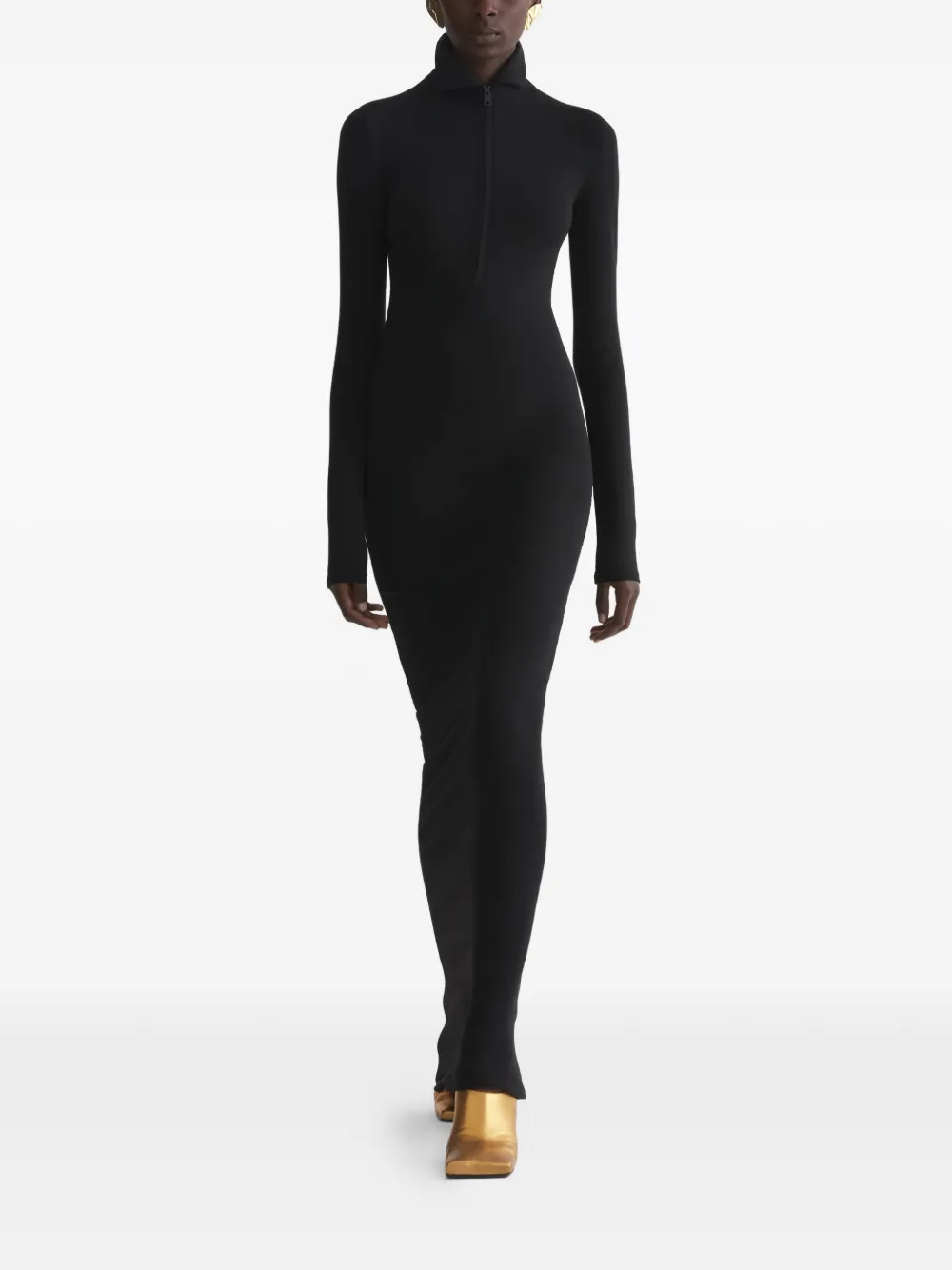 Платье с высоким воротником Mugler, черный
Платье с высоким воротником Mugler, черный
