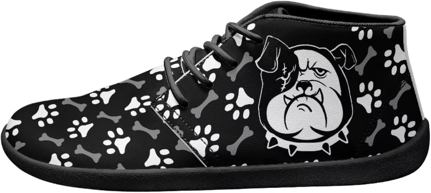 Мужские модные ботинки Forchrinse с принтом серой собаки и сердцем, средние по высоте, для прогулок, водонепроницаемые, повседневные ботинки на шнуровке, чукка, Bull Dog Paw Print
Мужские модные ботинки Forchrinse с принтом серой собаки и сердцем, средние по высоте, для прогулок, водонепроницаемые, повседневные ботинки на шнуровке, чукка, Bull Dog Paw Print