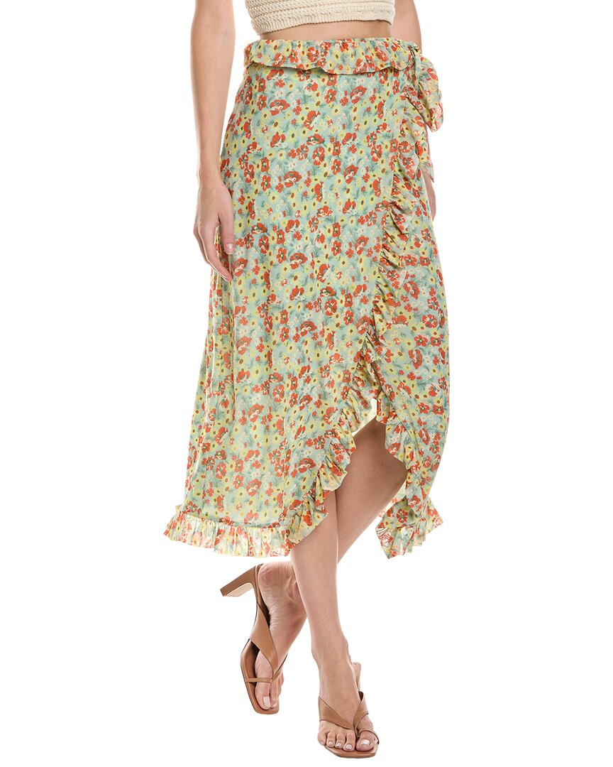 Юбка миди с сетчатыми оборками GANNI, зеленый
Юбка миди с сетчатыми оборками GANNI, зеленый