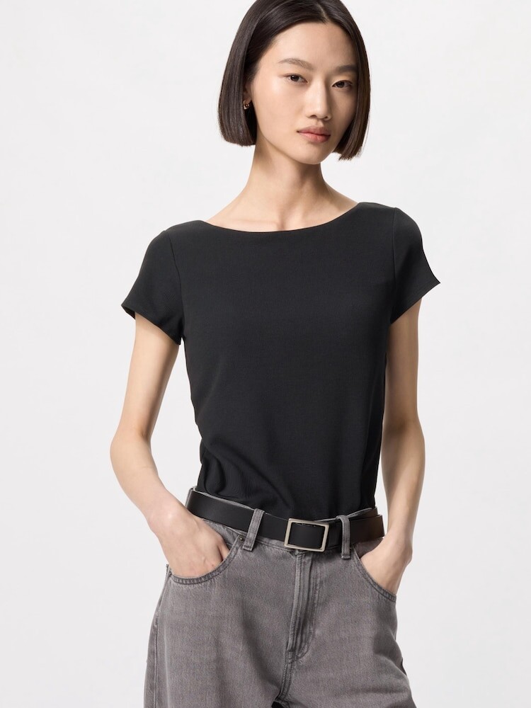 Хлопковая футболка с чашечками airism Uniqlo, черный
Хлопковая футболка с чашечками airism Uniqlo, черный