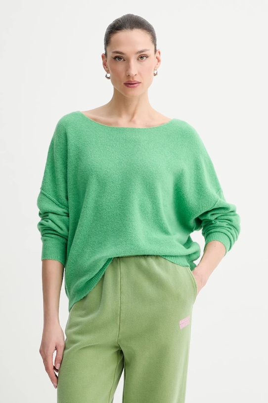 Свитер из шерстяной смеси pull ml col bateau American Vintage, зеленый
Свитер из шерстяной смеси pull ml col bateau American Vintage, зеленый