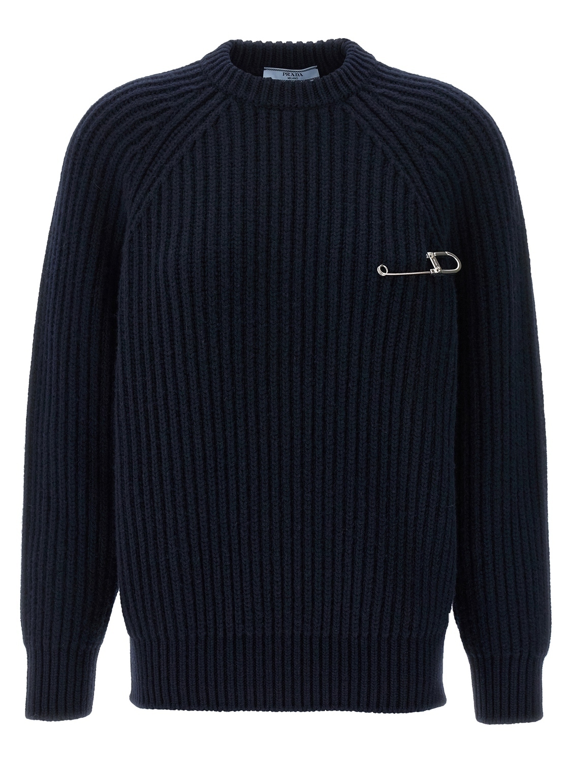 Свитер с булавкой Prada, синий
Свитер с булавкой Prada, синий