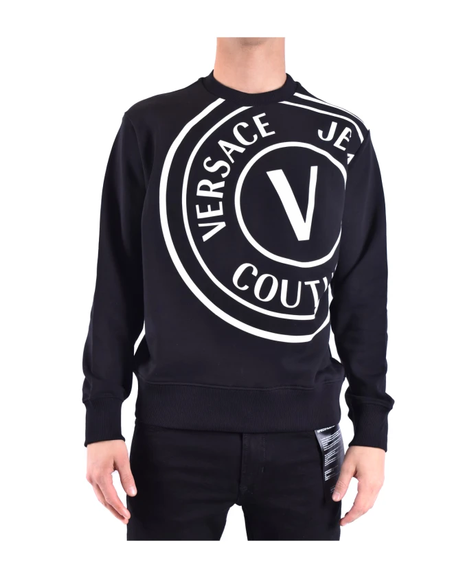 Черная хлопковая толстовка Versace Jeans Couture, черный
Черная хлопковая толстовка Versace Jeans Couture, черный