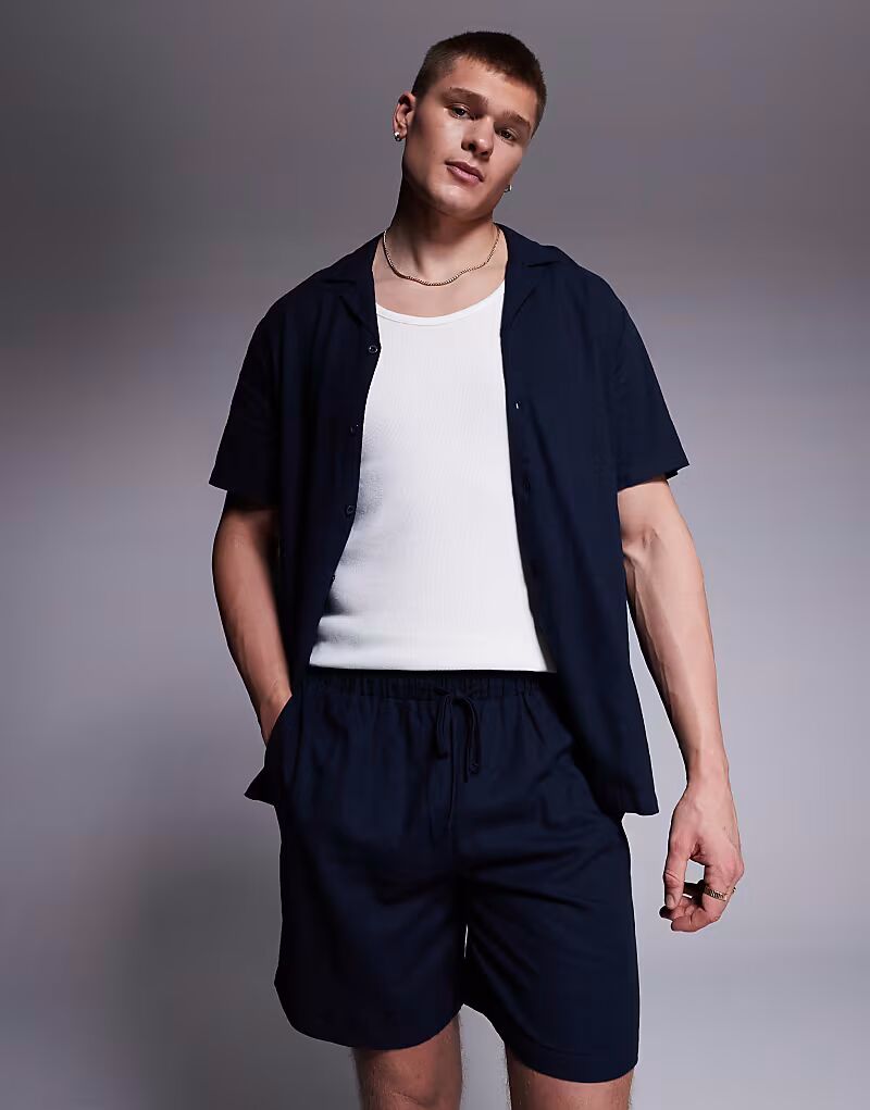 Пляжные шорты South Beach на завязках, сланцево-синего цвета
Пляжные шорты South Beach на завязках, сланцево-синего цвета