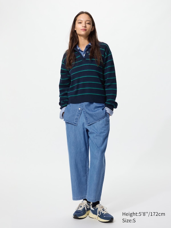 Хлопковые брюки свободного кроя до щиколотки (под деним) Uniqlo, 65 blue
Хлопковые брюки свободного кроя до щиколотки (под деним) Uniqlo, 65 blue