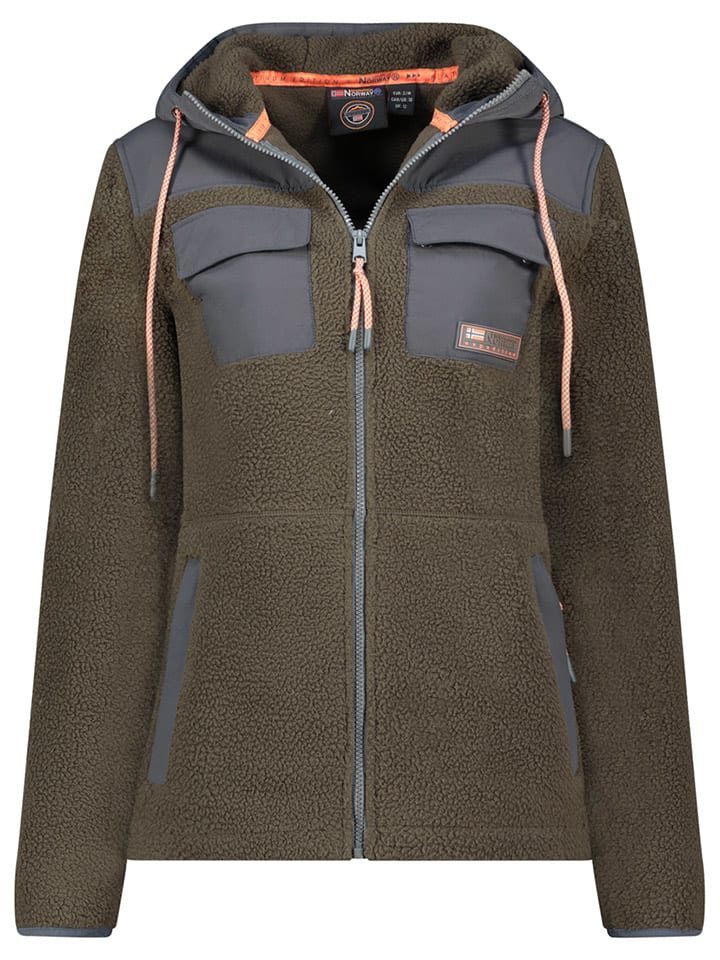 Geographical Norway Флисовая куртка "Тулуза" цвета хаки/антрацит
Geographical Norway Флисовая куртка "Тулуза" цвета хаки/антрацит