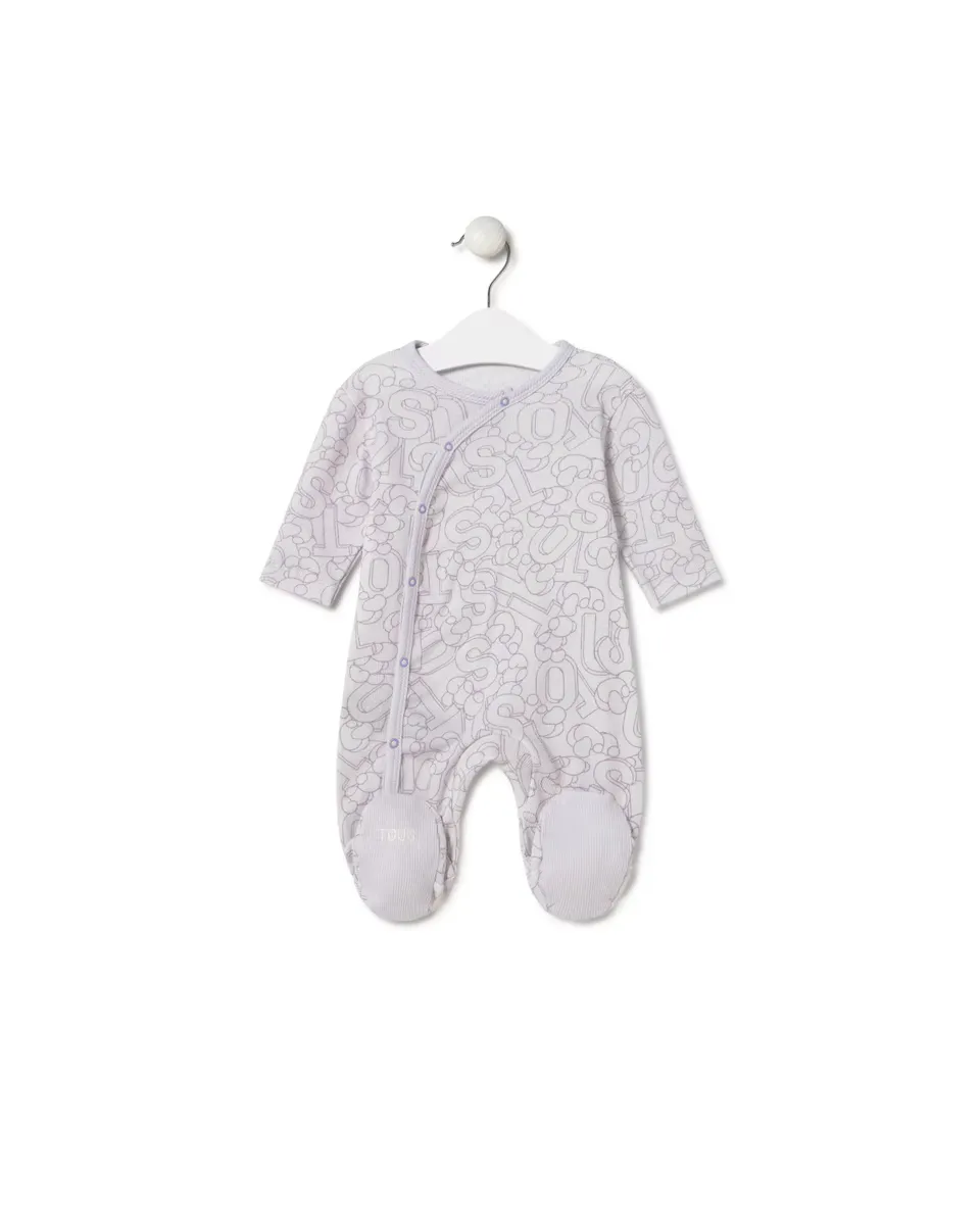 Детский комбинезон из рубчатого хлопка с надписями и Bold Bear Tous, сиреневый
Детский комбинезон из рубчатого хлопка с надписями и Bold Bear Tous, сиреневый