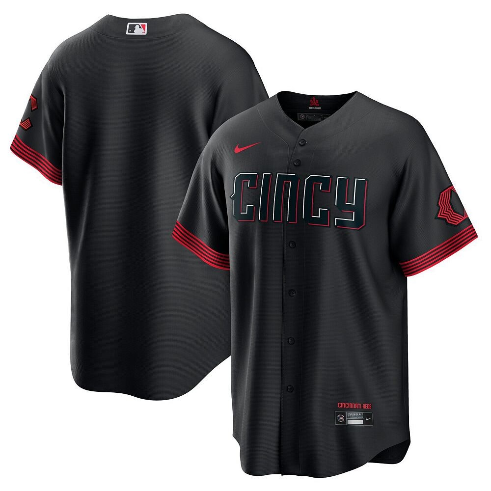 Мужское джерси Nike Black Cincinnati Reds 2023 City Connect Replica, цвет Red Black
Мужское джерси Nike Black Cincinnati Reds 2023 City Connect Replica, цвет Red Black