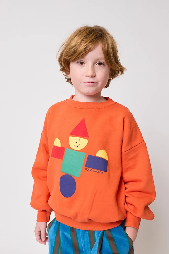 Детская хлопковая толстовка Wooden Toy Bobo Choses, оранжевый
Детская хлопковая толстовка Wooden Toy Bobo Choses, оранжевый