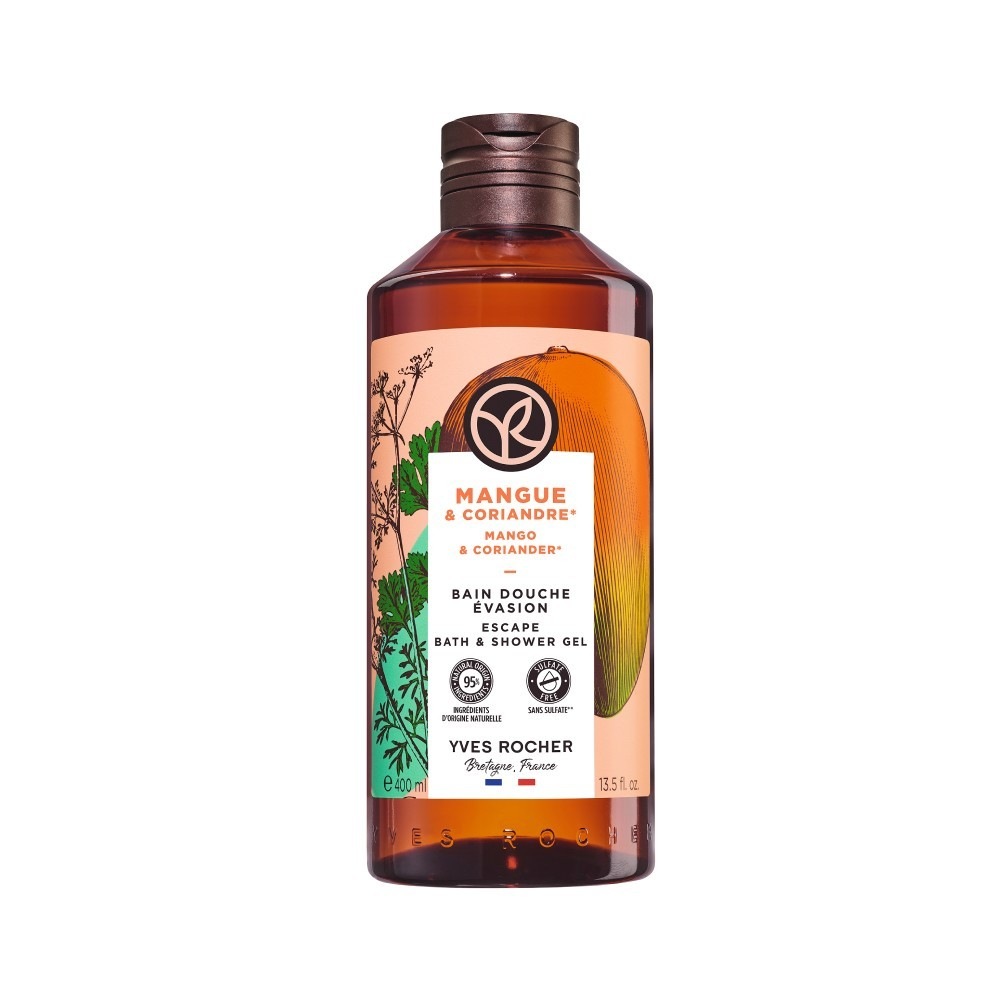 Гель для душа mango-koriander duschbad Yves Rocher, объем 400 мл
Гель для душа mango-koriander duschbad Yves Rocher, объем 400 мл