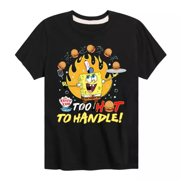 Футболка с рисунком Спанч Боба для мальчиков 8-20 лет, слишком горячая, чтобы носить ее Nickelodeon, черный
Футболка с рисунком Спанч Боба для мальчиков 8-20 лет, слишком горячая, чтобы носить ее Nickelodeon, черный
