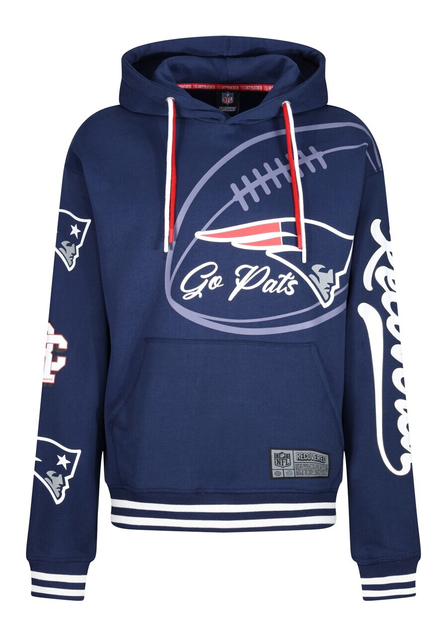 Толстовка с капюшоном Recovered Sweatshirt NFL Patriots Go Pats, синий
Толстовка с капюшоном Recovered Sweatshirt NFL Patriots Go Pats, синий