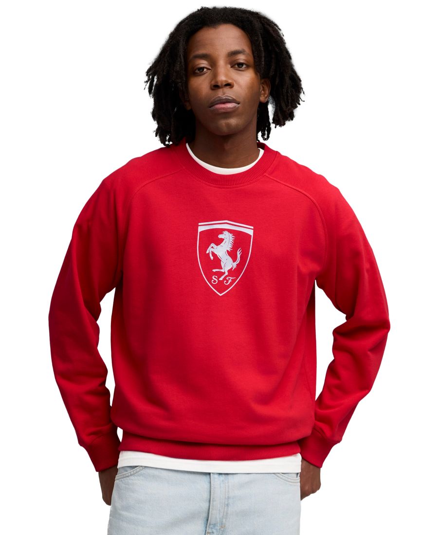 Мужская спортивная толстовка с круглым вырезом и эмблемой Puma, Rosso Corsa
Мужская спортивная толстовка с круглым вырезом и эмблемой Puma, Rosso Corsa