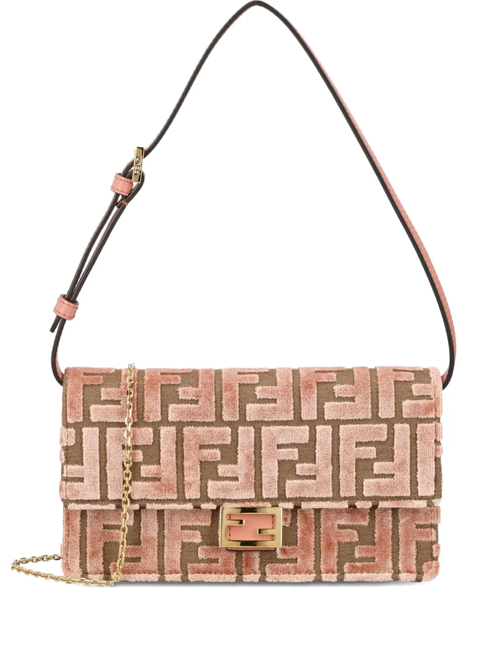 Средняя сумка-багет из жаккардового велюра FENDI, розовый
Средняя сумка-багет из жаккардового велюра FENDI, розовый