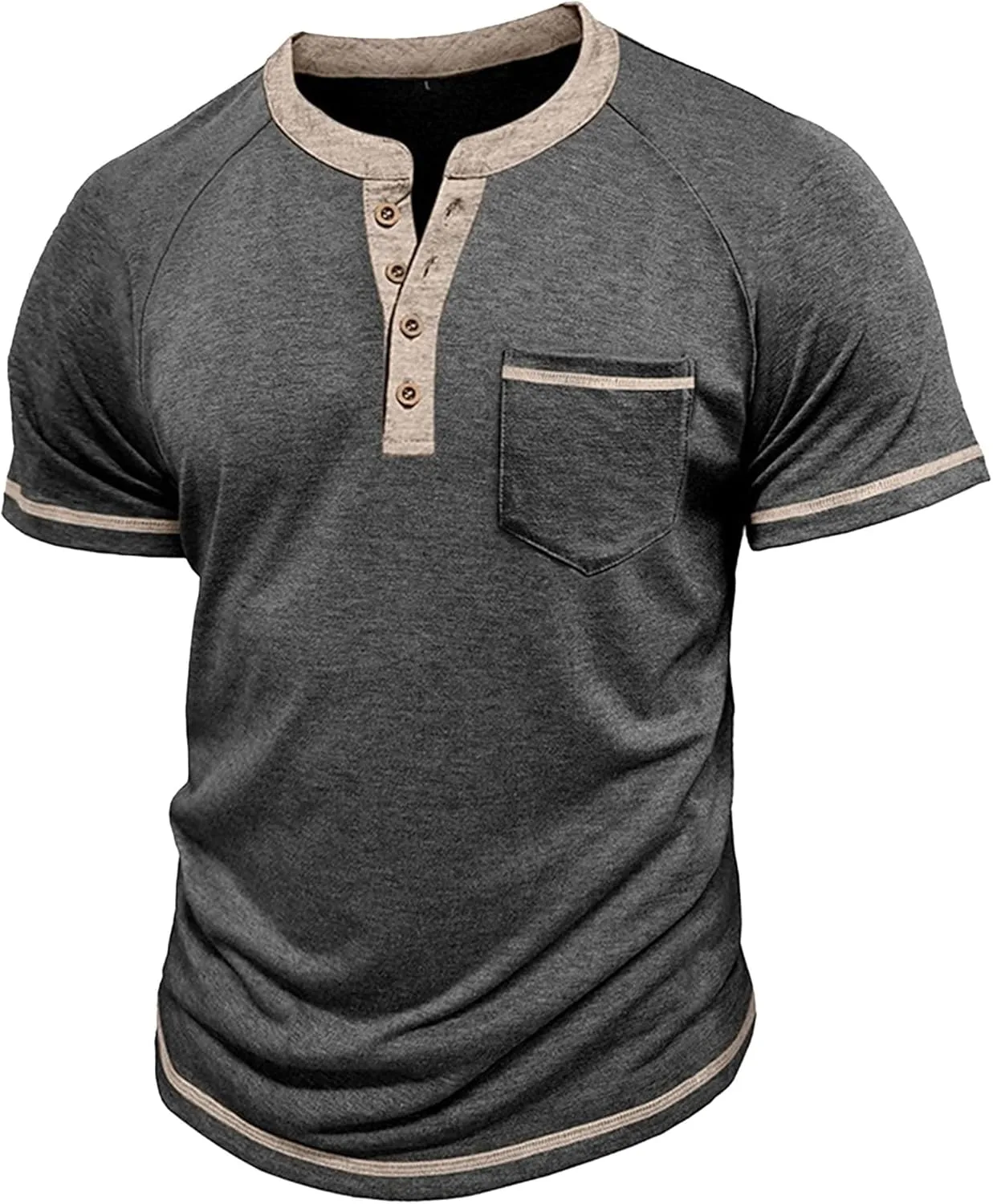 Maiyifu-GJ Casual Henley футболка для мужчин, хлопок, короткий рукав, Slim Fit
Maiyifu-GJ Casual Henley футболка для мужчин, хлопок, короткий рукав, Slim Fit