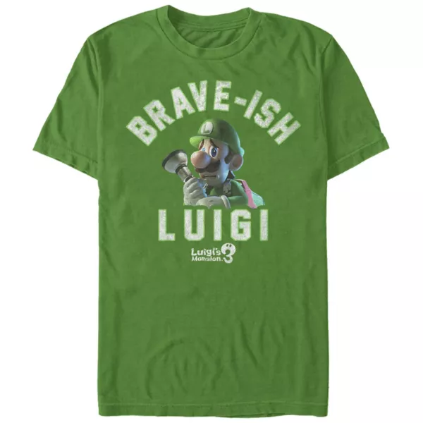 Мужская футболка с принтом "Храбренький Луиджи" из Luigi's Mansion 3 Licensed Character, цвет kelly
Мужская футболка с принтом "Храбренький Луиджи" из Luigi's Mansion 3 Licensed Character, цвет kelly