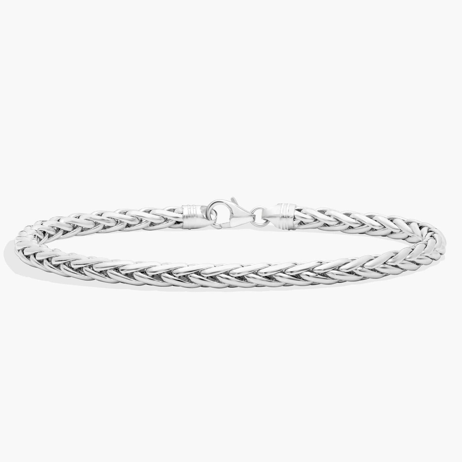 Браслет-цепочка из полированной пшеницы длиной 8,5 дюйма из 14-каратного белого золота (5 мм) Blue Nile
Браслет-цепочка из полированной пшеницы длиной 8,5 дюйма из 14-каратного белого золота (5 мм) Blue Nile