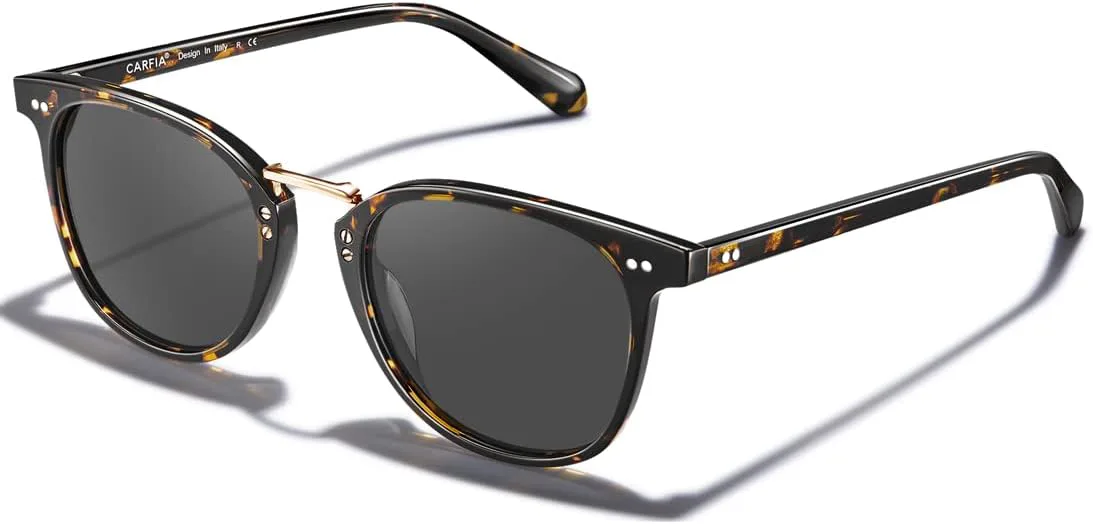 Солнцезащитные очки CARFIA Acetate Retro Polarized для женщин, защита от УФ-излучения, квадратная форма, ручная работа, женские солнцезащитные очки для вождения
Солнцезащитные очки CARFIA Acetate Retro Polarized для женщин, защита от УФ-излучения, квадратная форма, ручная работа, женские солнцезащитные очки для вождения