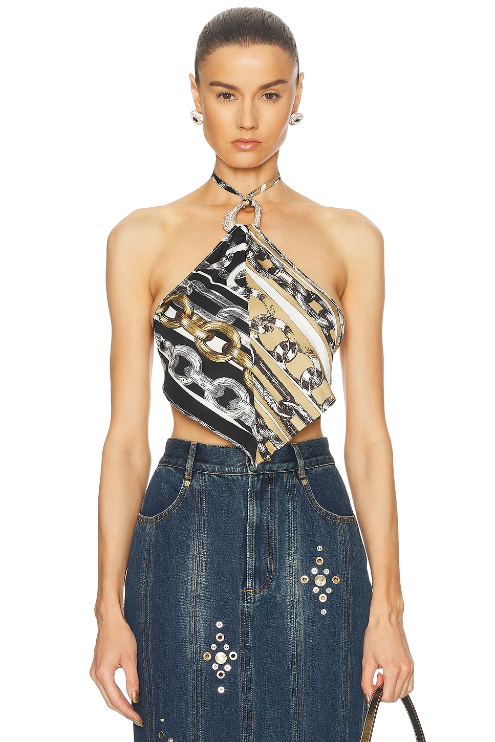 Блузка с платочным воротом Area, Multi 
Блузка с платочным воротом Area, Multi