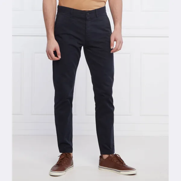 Зауженные брюки чинос скино-табер Boss, синий
Зауженные брюки чинос скино-табер Boss, синий