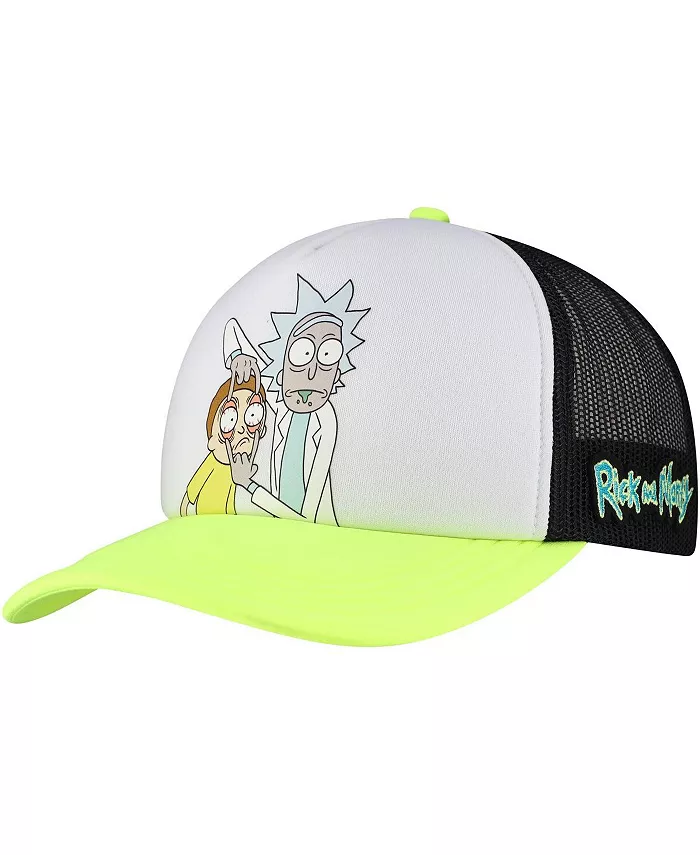 Мужская и женская белая/неоново-зелёная кепка дальнобойщика с принтом Рика и Морти, регулируемая Lids
Мужская и женская белая/неоново-зелёная кепка дальнобойщика с принтом Рика и Морти, регулируемая Lids