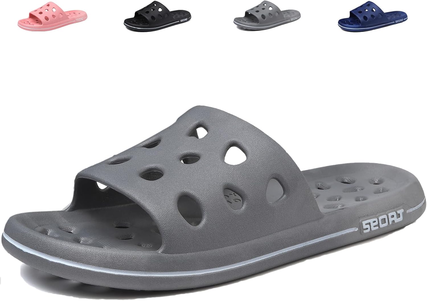 Шлепанцы для душа FINLEEO с дренажными отверстиями - быстро сохнущие для ванной и спортзала, для мужчин и женщин Finleoo, серый
Шлепанцы для душа FINLEEO с дренажными отверстиями - быстро сохнущие для ванной и спортзала, для мужчин и женщин Finleoo, серый