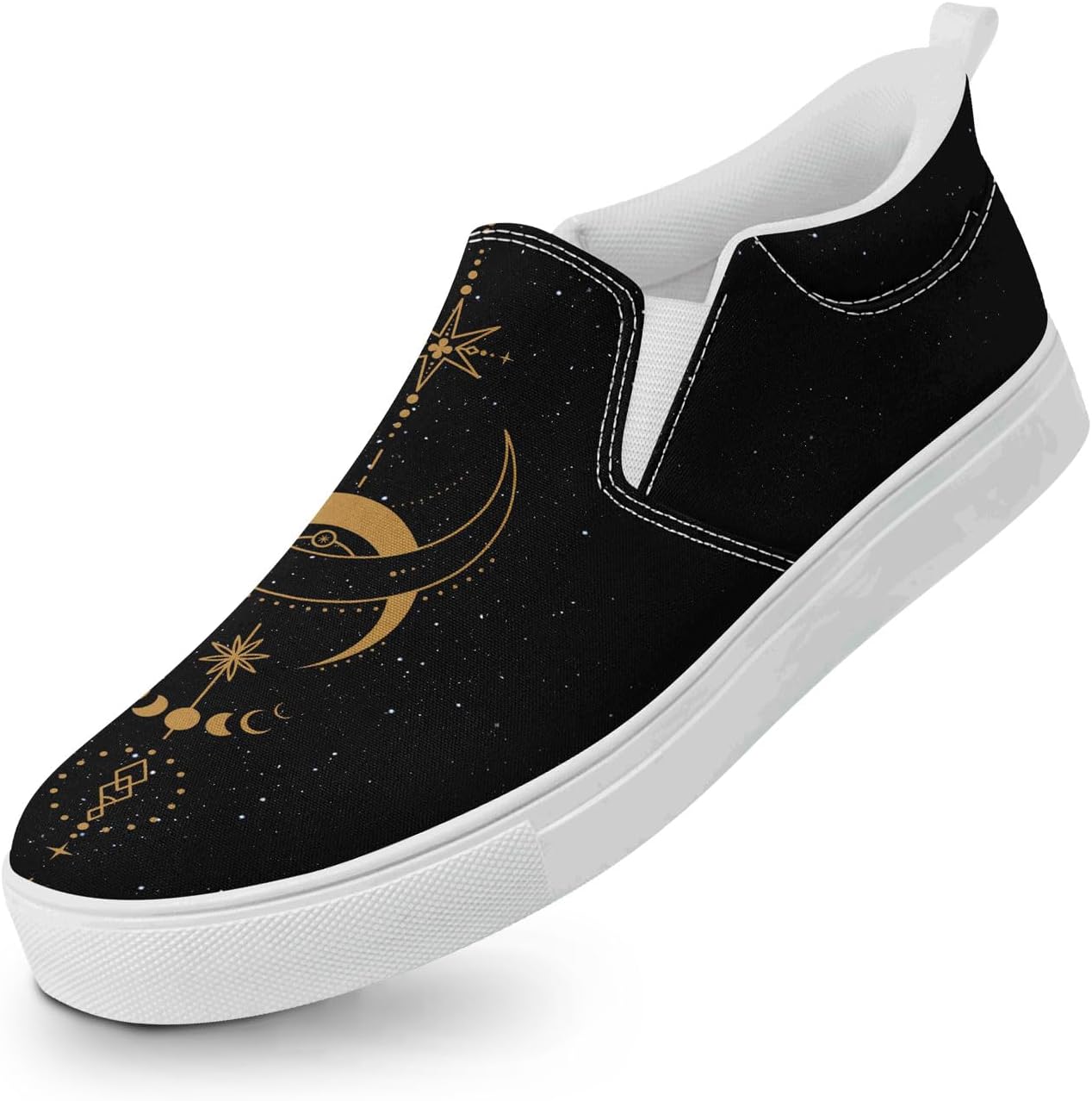 Унисекс слипоны из холщовой ткани AWSOLE - принт с небесными звездами и луной - легкие повседневные балетки для прогулок, путешествий и ежедневной носки, белый
Унисекс слипоны из холщовой ткани AWSOLE - принт с небесными звездами и луной - легкие повседневные балетки для прогулок, путешествий и ежедневной носки, белый