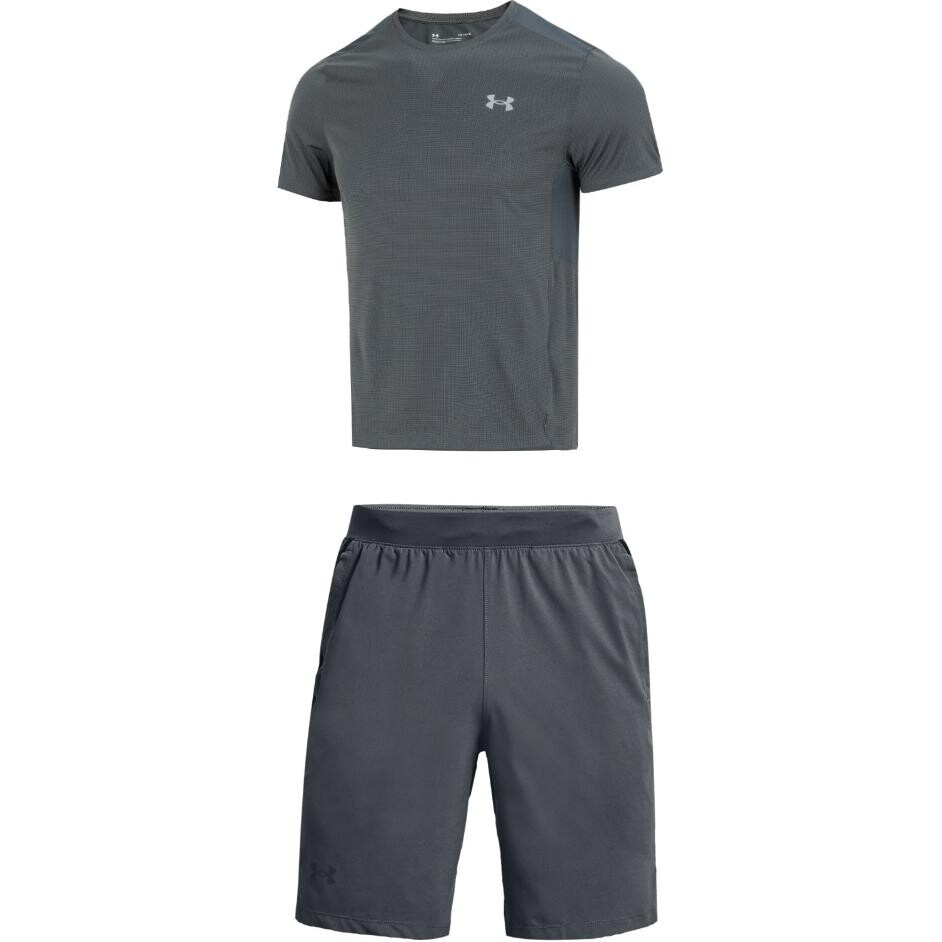 Повседневный спортивный мужской комплект серая футболка + шорты Under Armour, цвет Set (gray T-shirt + shorts)
Повседневный спортивный мужской комплект серая футболка + шорты Under Armour, цвет Set (gray T-shirt + shorts)