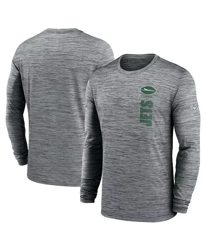 Мужская серая футболка New York Jets 2024 Sideline Velocity Performance с длинным рукавом Nike
Мужская серая футболка New York Jets 2024 Sideline Velocity Performance с длинным рукавом Nike