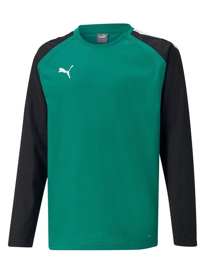 Puma Тренировочная футболка зелено-черного цвета
Puma Тренировочная футболка зелено-черного цвета