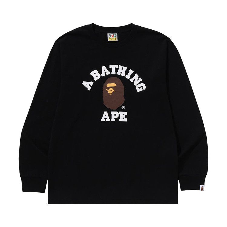 Футболка BAPE College Long-Sleeve Tee 'Black'
Футболка BAPE College Long-Sleeve Tee 'Black'